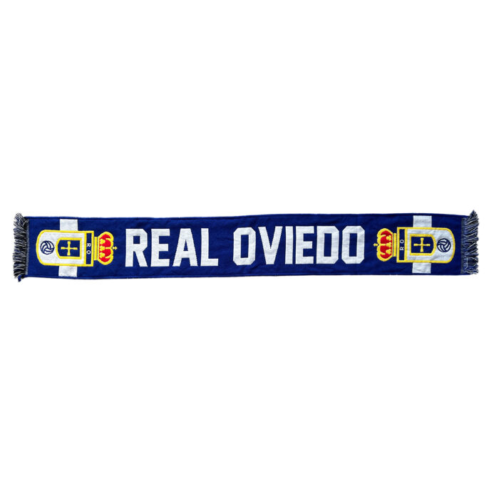 REAL OVIEDO BUFANDA FRANJAS SOBRE ESCUDO