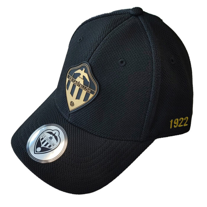 C.D. CASTELLÓN GORRA PREMIUM NEGRA/GOLD