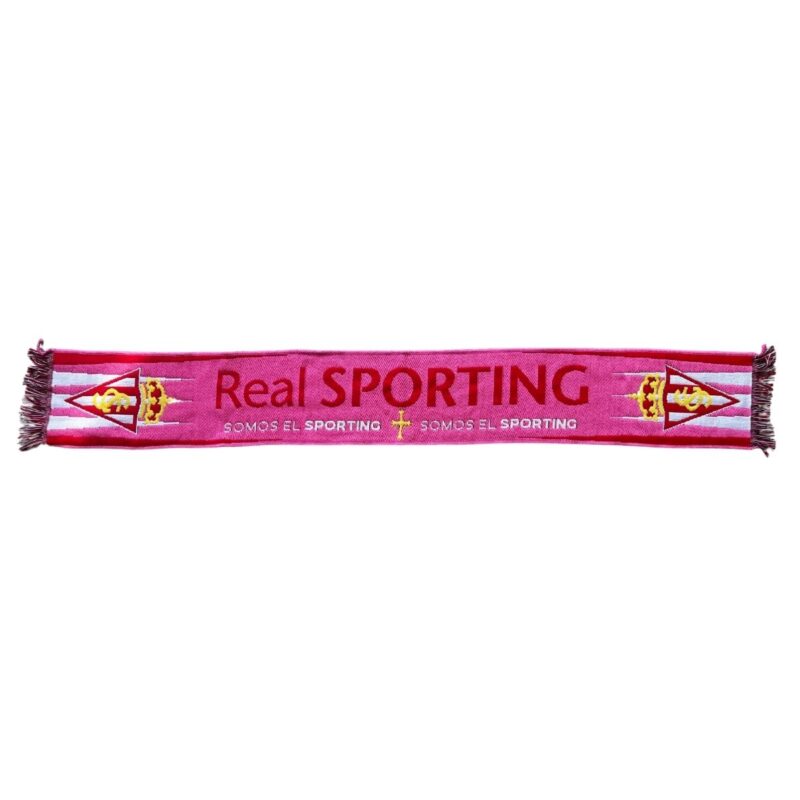 bufanda rosa real sporting
